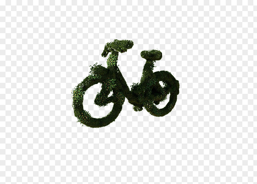 Creative Grass 3D Bike Creativity Bicycle Drawing Designer PNG