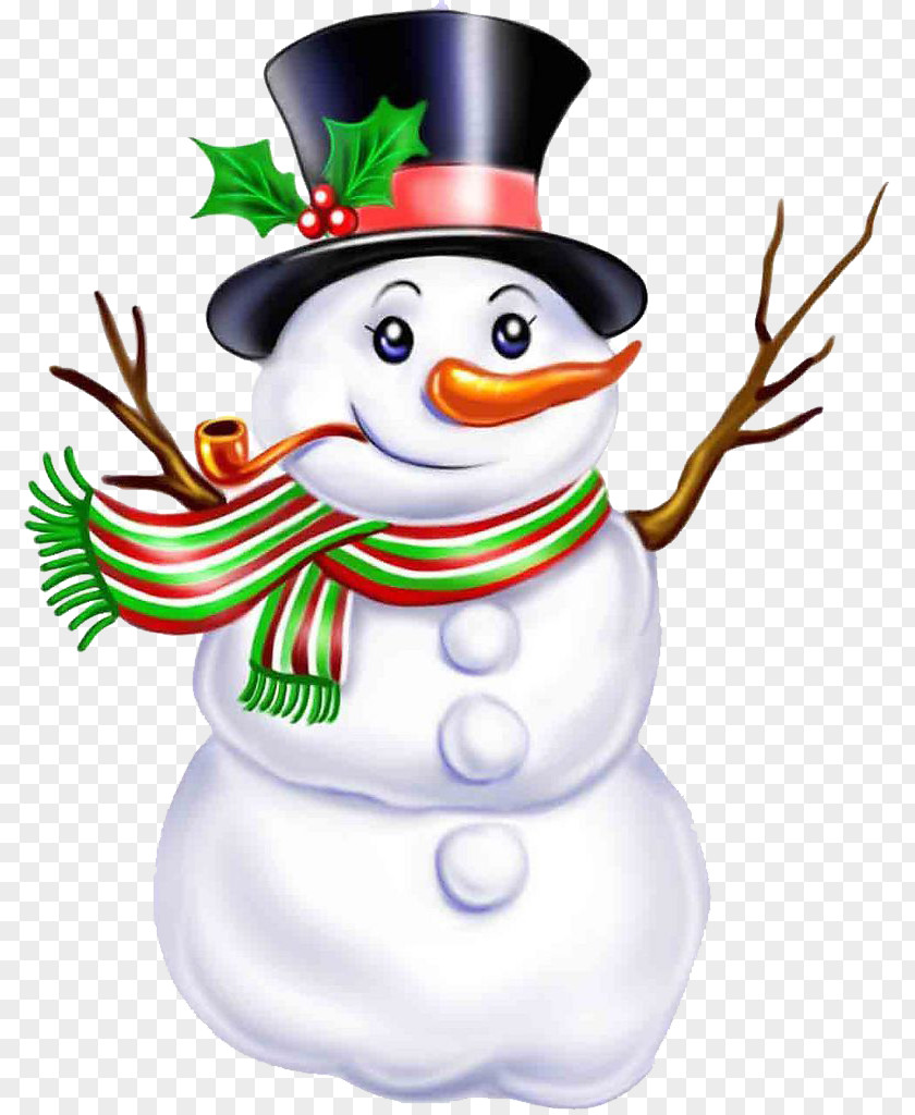 Smoking Snowman Santa Claus Christmas Clip Art PNG