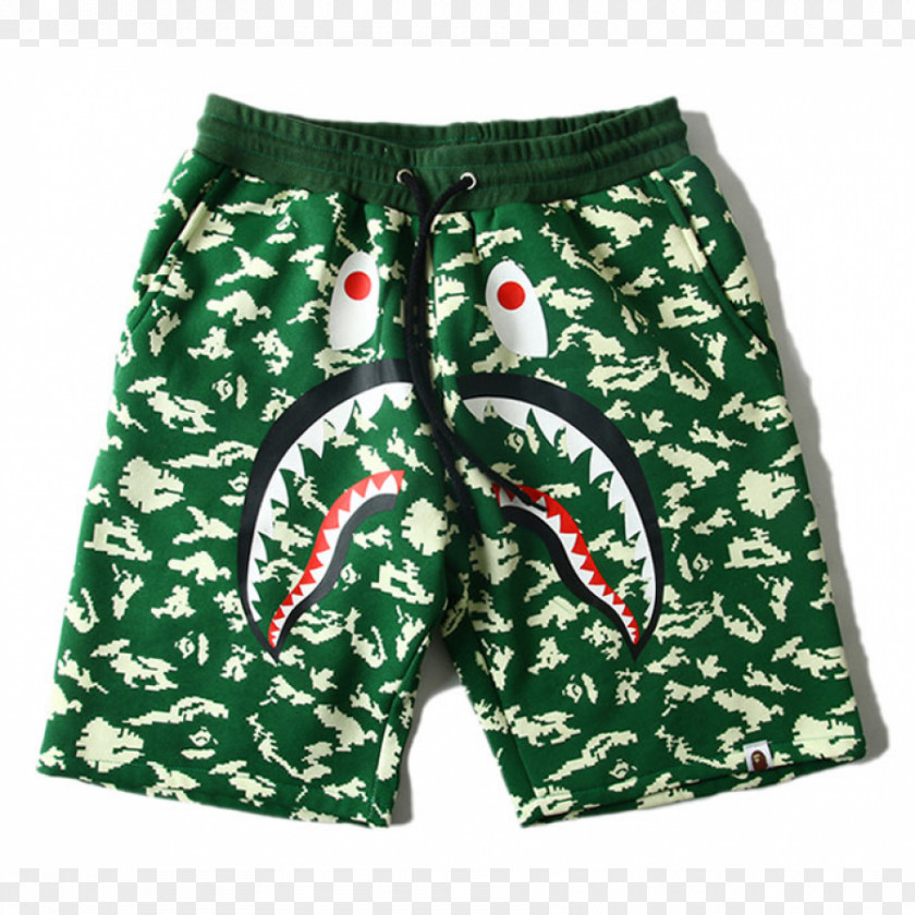 CAMOUFLAGE A Bathing Ape Shorts Pants Fashion Clothing PNG