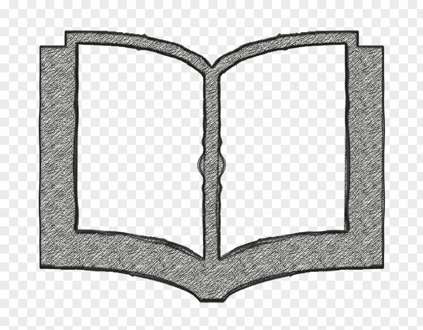 Metal Arch Open Book Icon Scholastics PNG