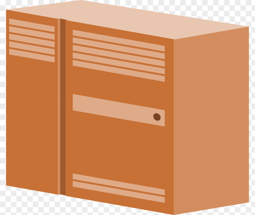 Orange Cartoon Cabinet Drawing Clip Art PNG