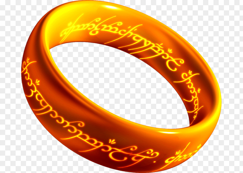 Ring The Lord Of Rings Fellowship Sauron Gollum One PNG