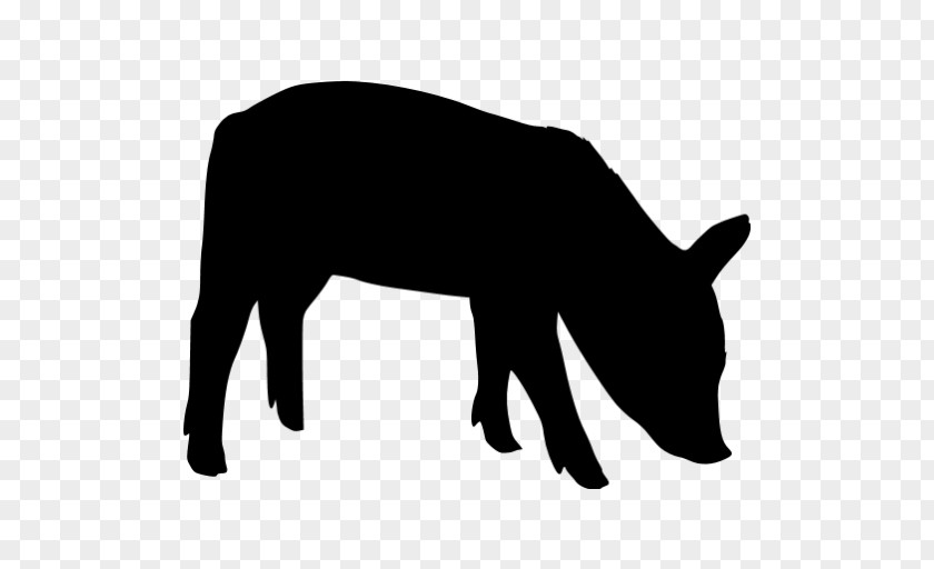 Silhouette Sticker Cattle Domestic Pig PNG