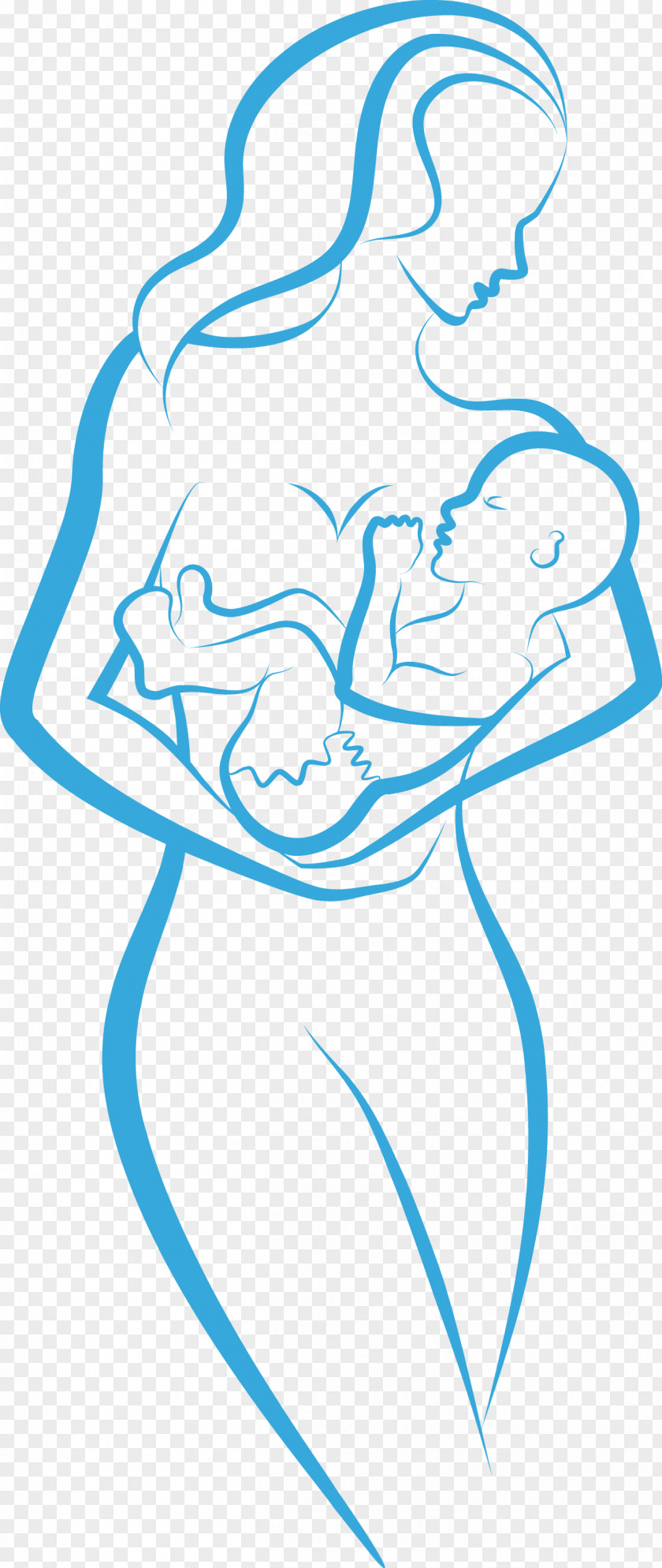 The Woman Holding Child Breastfeeding Mother Illustration PNG