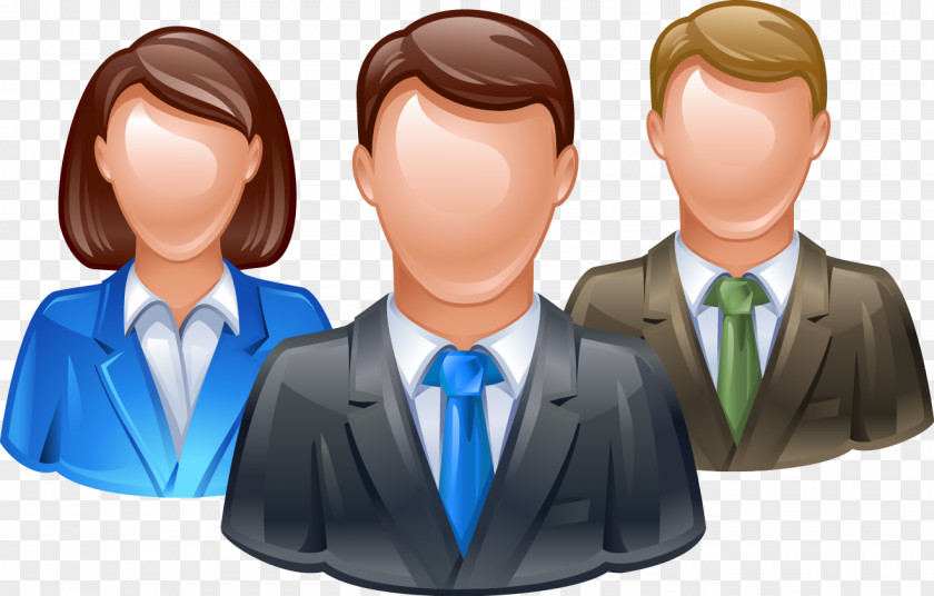 3D Character Icon Vector Material Businessperson Clip Art PNG