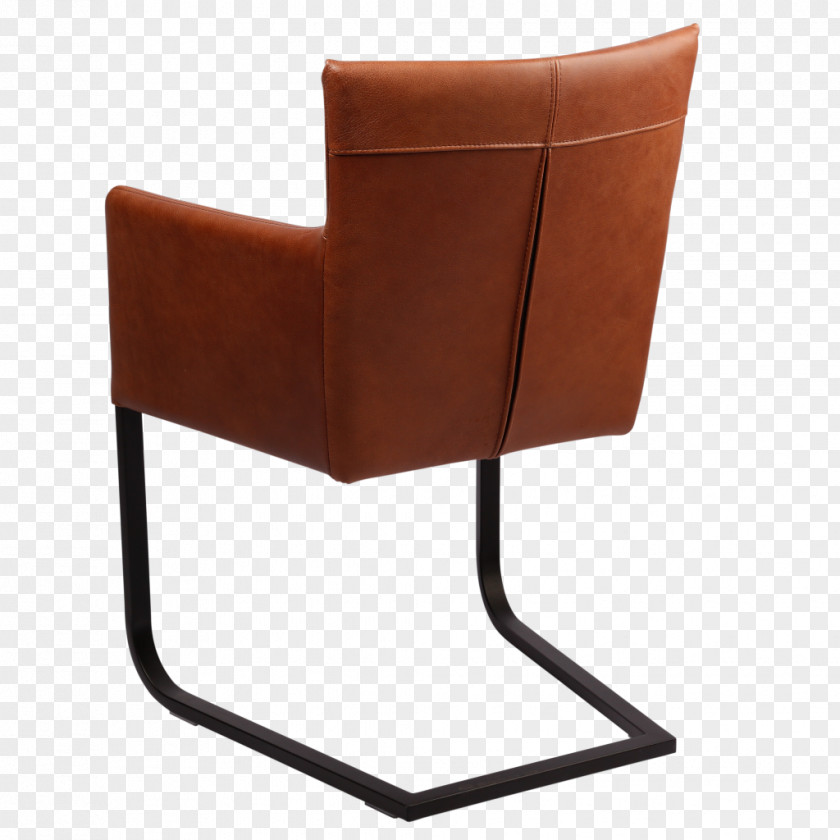 Chair Club Eetkamerstoel Leather Armrest PNG