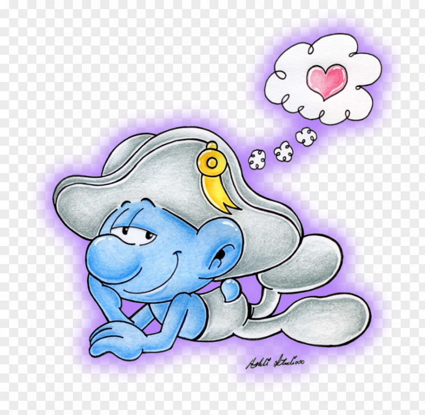 Dreamy Smurf Clip Art Hug Daydream Kiss Happiness PNG