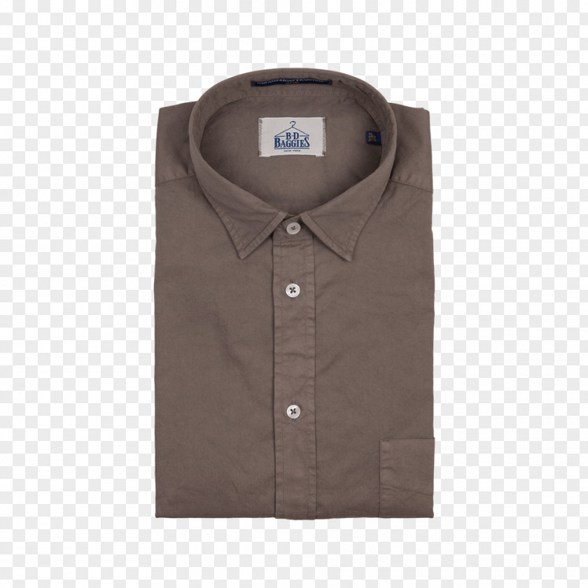Khaki Dress Shirt Collar Sleeve Button PNG