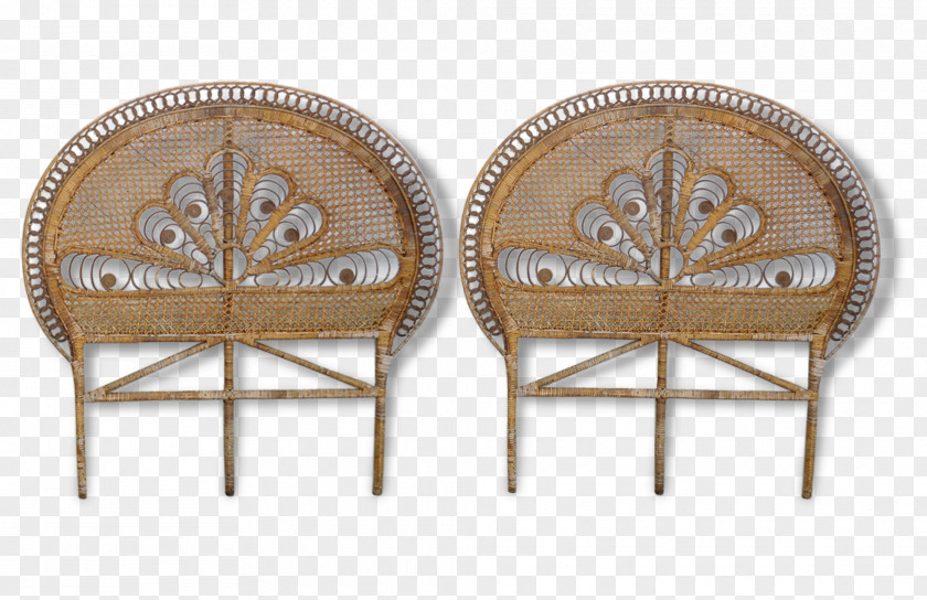 Occident Style Furniture Table Wicker Headboard Bed PNG