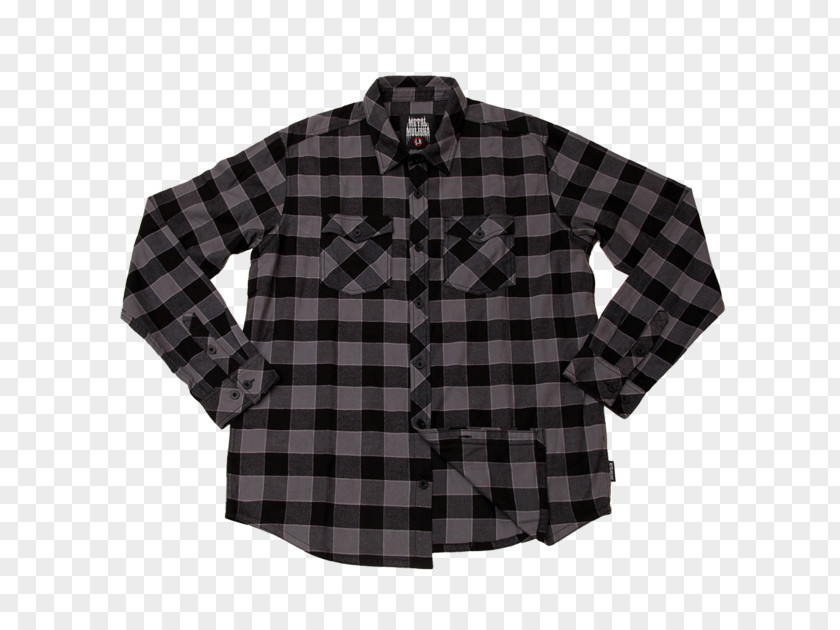 T-shirt Flannel Tartan Sleeve PNG