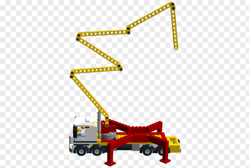 Crane Lego Technic Concrete Pump PNG