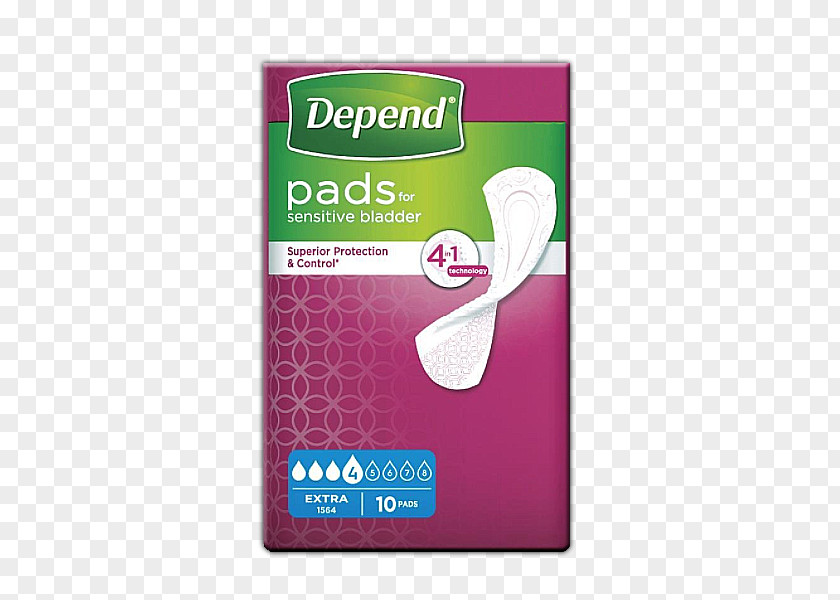 Depend Sanitary Napkin Incontinence Pad TENA Underwear PNG