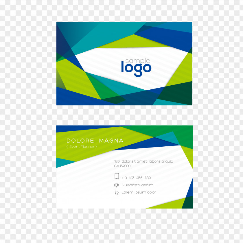 Elegant Business Card Template Design Logo PNG