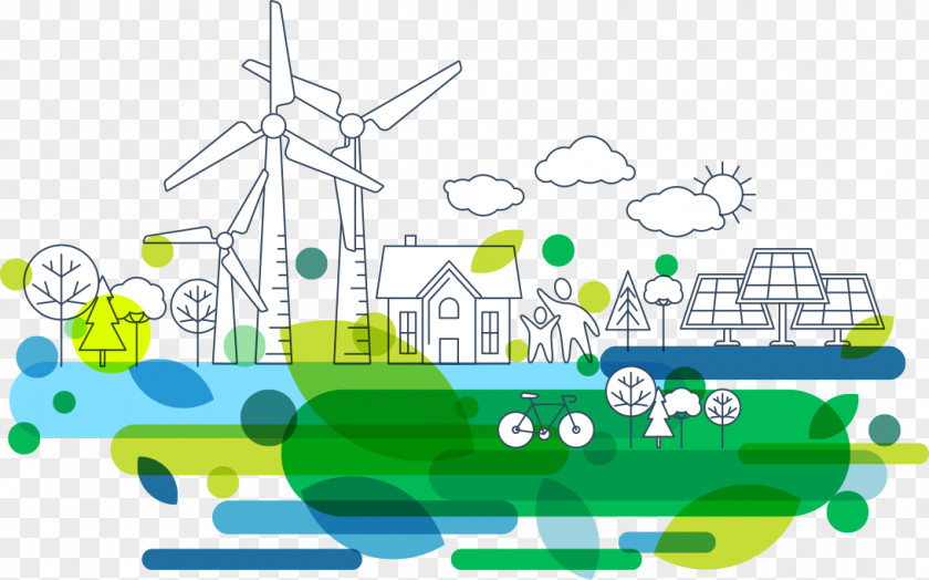 Ponneri Smart City Natural Environment Environmental Protection Illustration Sustainability Renewable Energy PNG