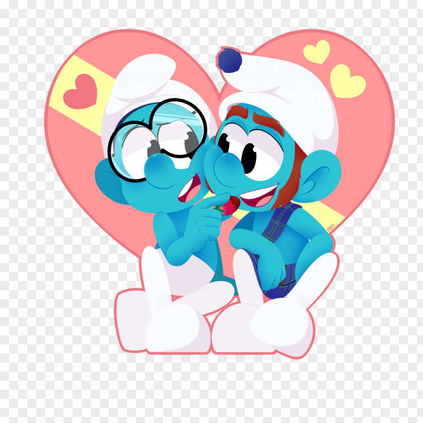 Smurfs Brainy Smurf Smurfette Gutsy Clumsy Art PNG