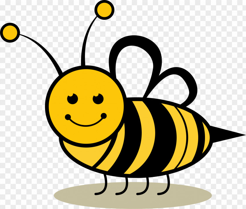 Bee Smile Honey Insect Clip Art PNG