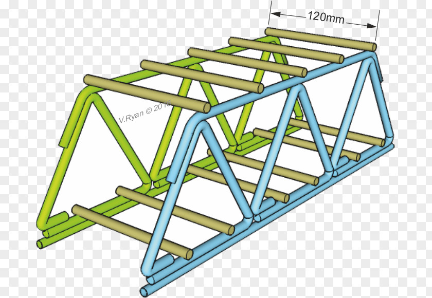 Bridge Paper Truss Building Drinking Straw PNG