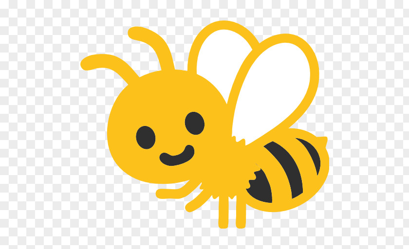 Bee Honey Emoji Android GitHub PNG