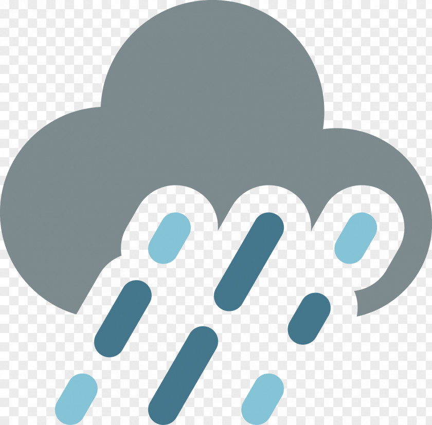 Heavy Rain Vector Weather Icon Meteorology PNG