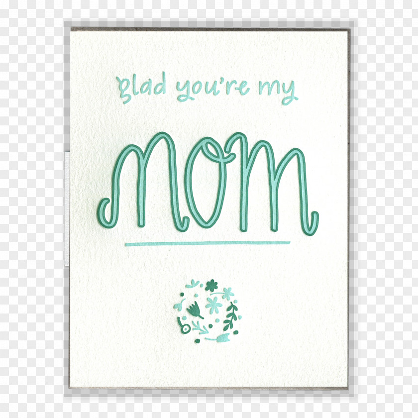 Mother's Day Paper Letterpress Printing Greeting & Note Cards PNG