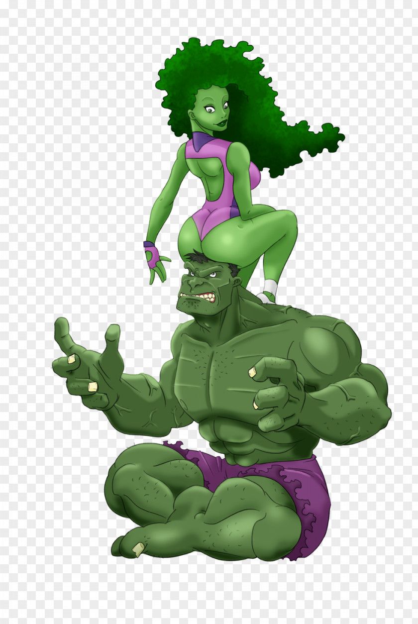 She Hulk Cartoon Figurine Legendary Creature Superhero PNG