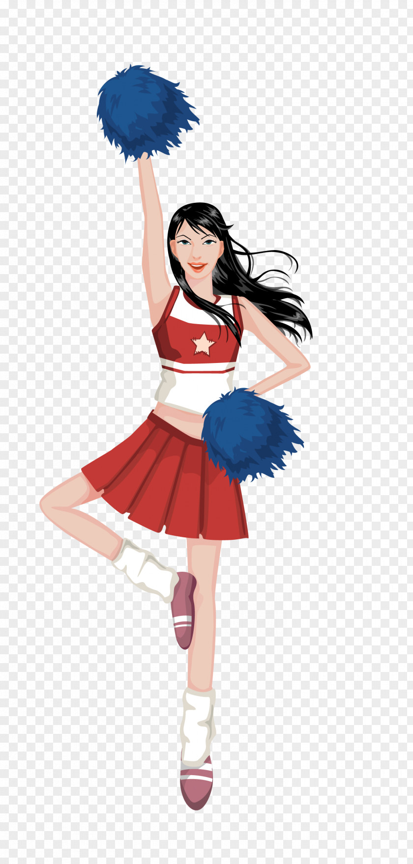 Cheerleaders Cartoon Cheerleader Illustration PNG