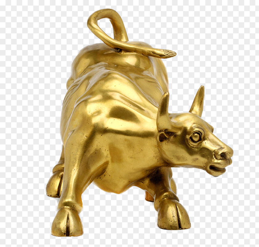 Taurus Decoration Charging Bull Stock PNG