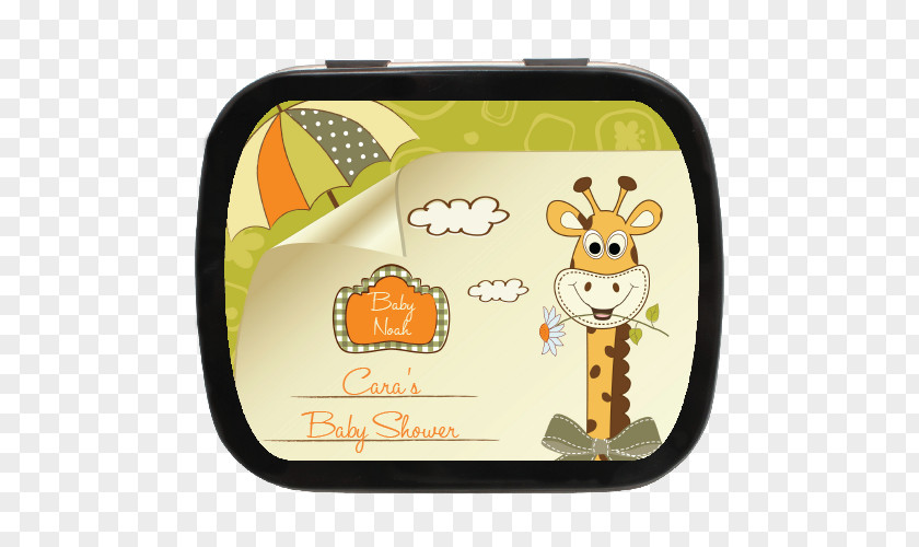Baby Shower Giraffe Northern Greeting & Note Cards PNG