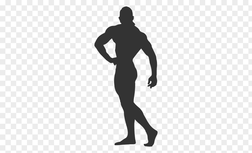 Bodybuilding Silhouette Clip Art PNG