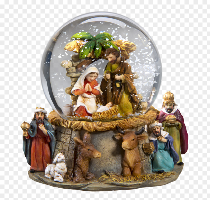 Christmas Nativity Rothenburg Ob Der Tauber Snow Globes Scene Käthe Wohlfahrt Ornament PNG