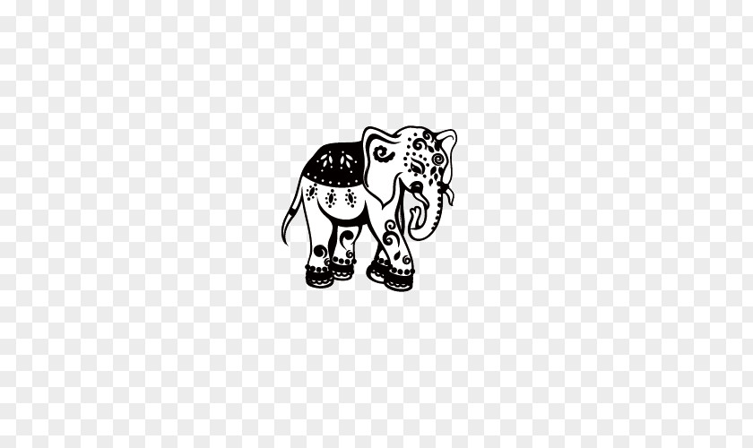 Elephant Printed Vector Dog Ganesha Ornament Sticker PNG