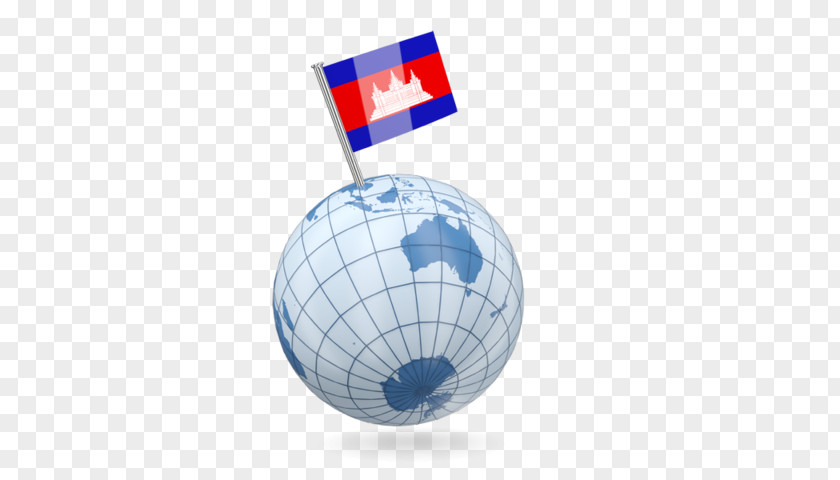 Flag Of Cambodia Map Globe PNG