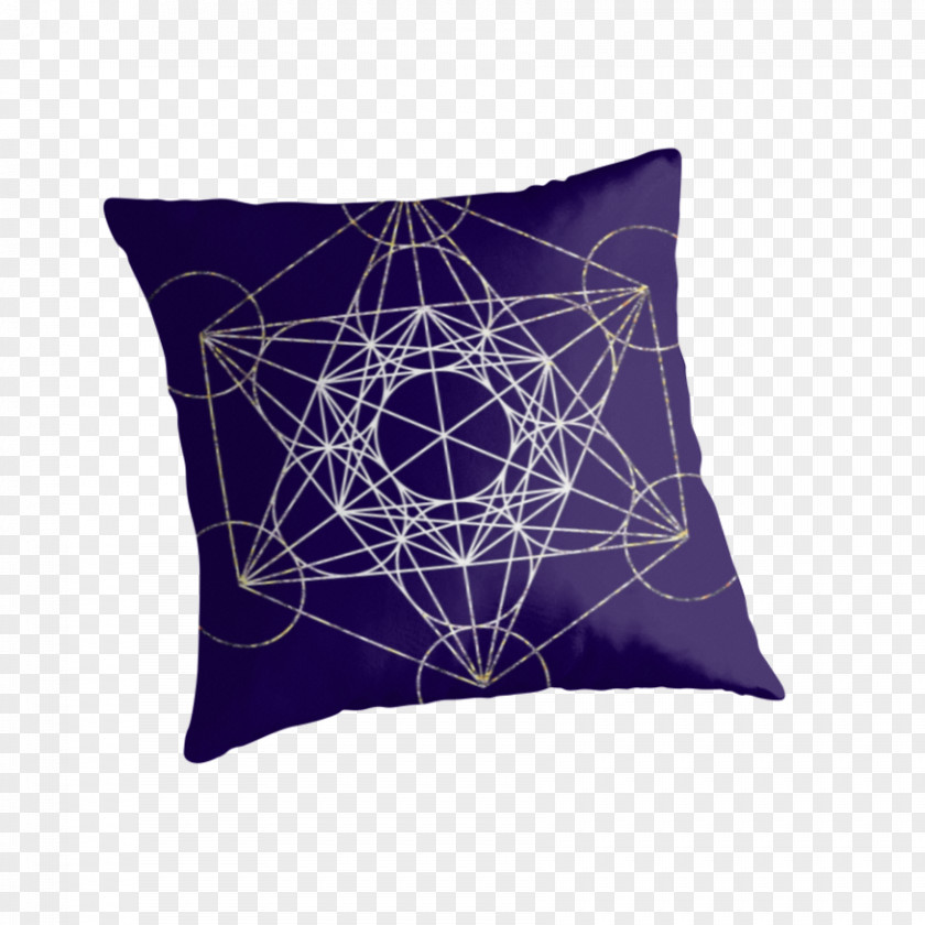 Sacred Geometry Throw Pillows Cushion French Fries Hamburger PNG