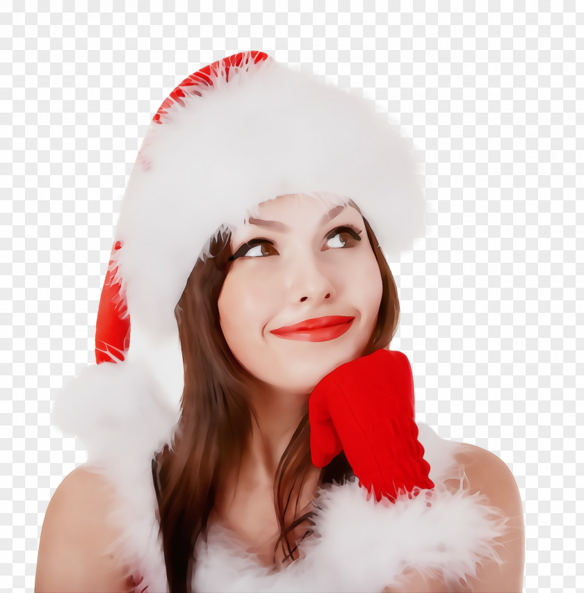 Ear Costume Hat White Fur Lip Red Skin PNG