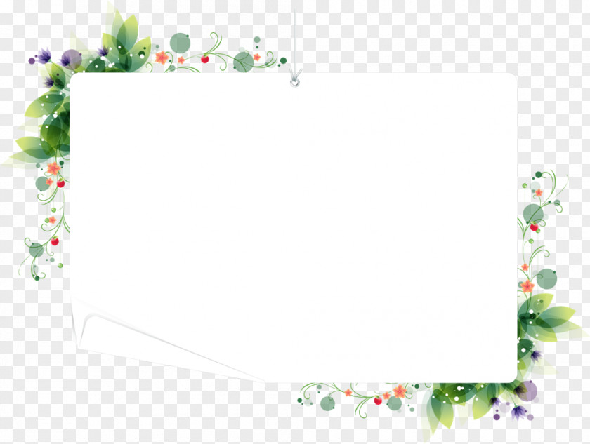 Holly Rectangle Graphic Design Frame PNG