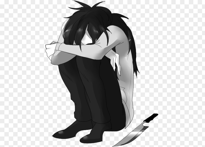 Jeff The Killer Creepypasta Slenderman Laughing Jack Sadness PNG