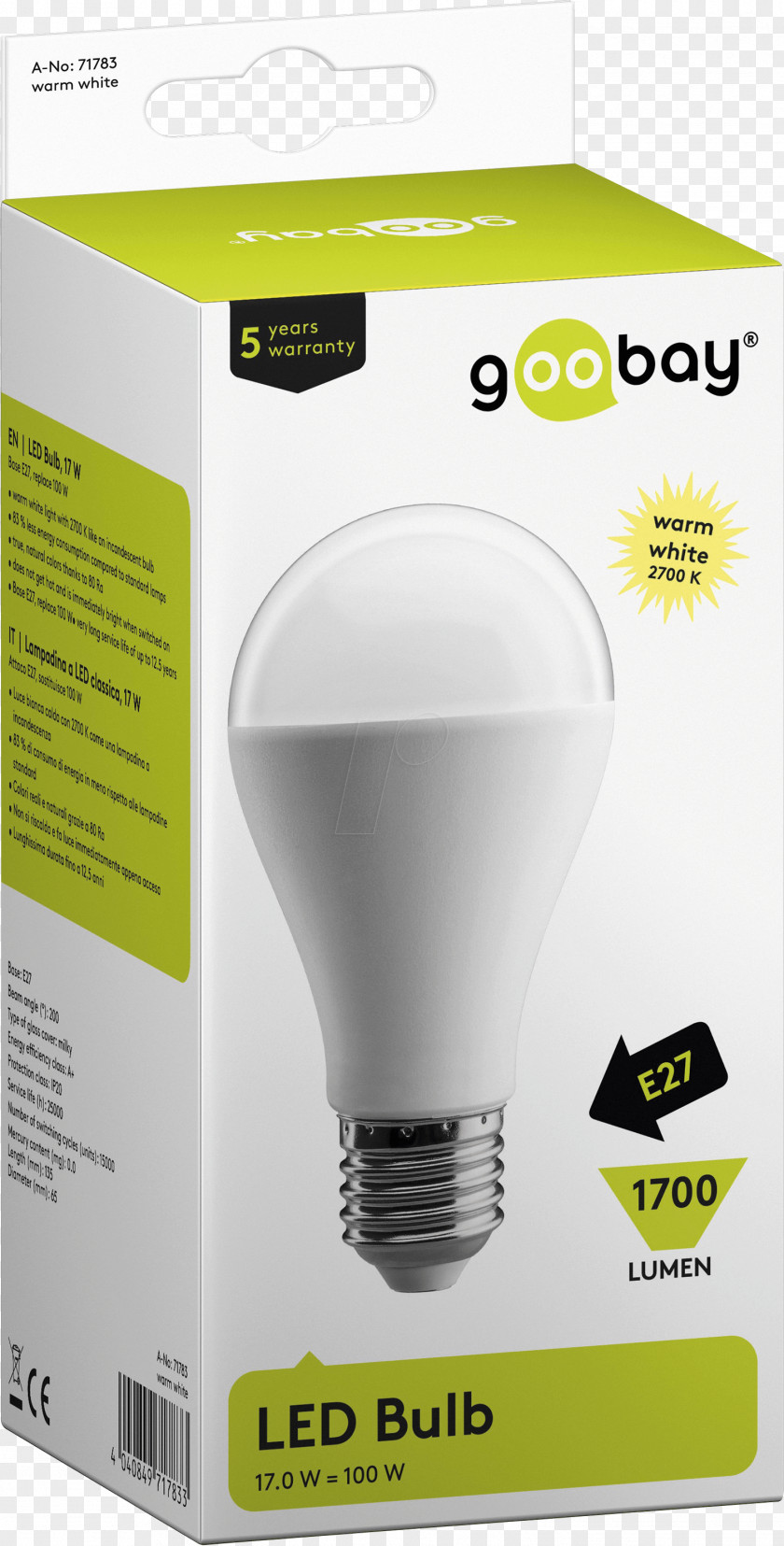 Light Incandescent Bulb LED Lamp Edison Screw PNG