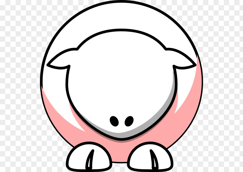 Pink Sheep Drawing Clip Art PNG