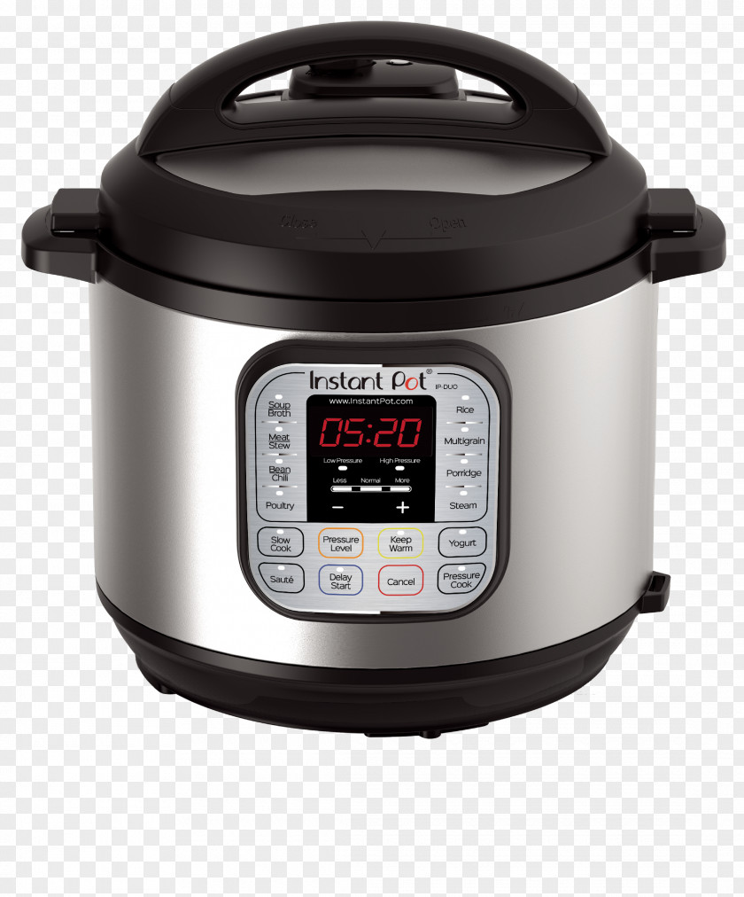 Pressure Cooker Instant Pot DUO50 5-Quart Multi-Functional IP-DUO50 Slow Cookers Multicooker PNG