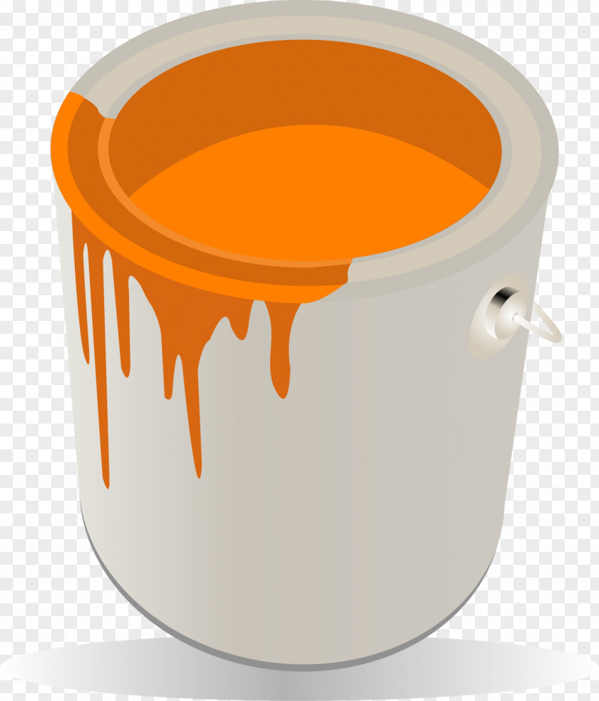 Vector Painted Bucket Paint Computer File PNG