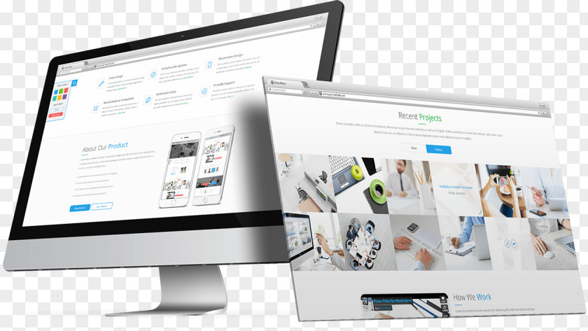 Web Design Development Responsive Business Page PNG