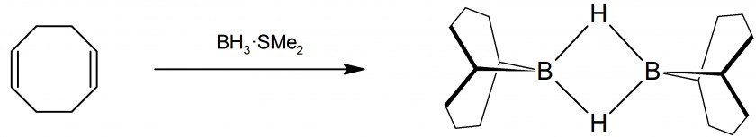 9-Borabicyclo[3.3.1]nonane 1,5-Cyclooctadiene Chemical Synthesis Organic Chemistry Reagent PNG