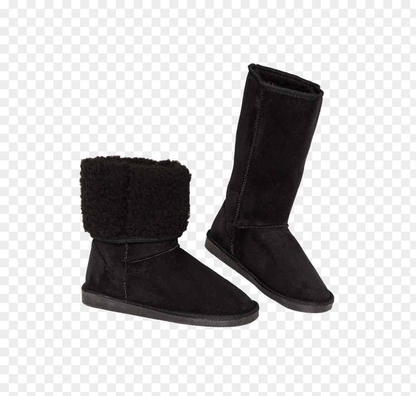 Boot Snow Shoe Black Suede PNG