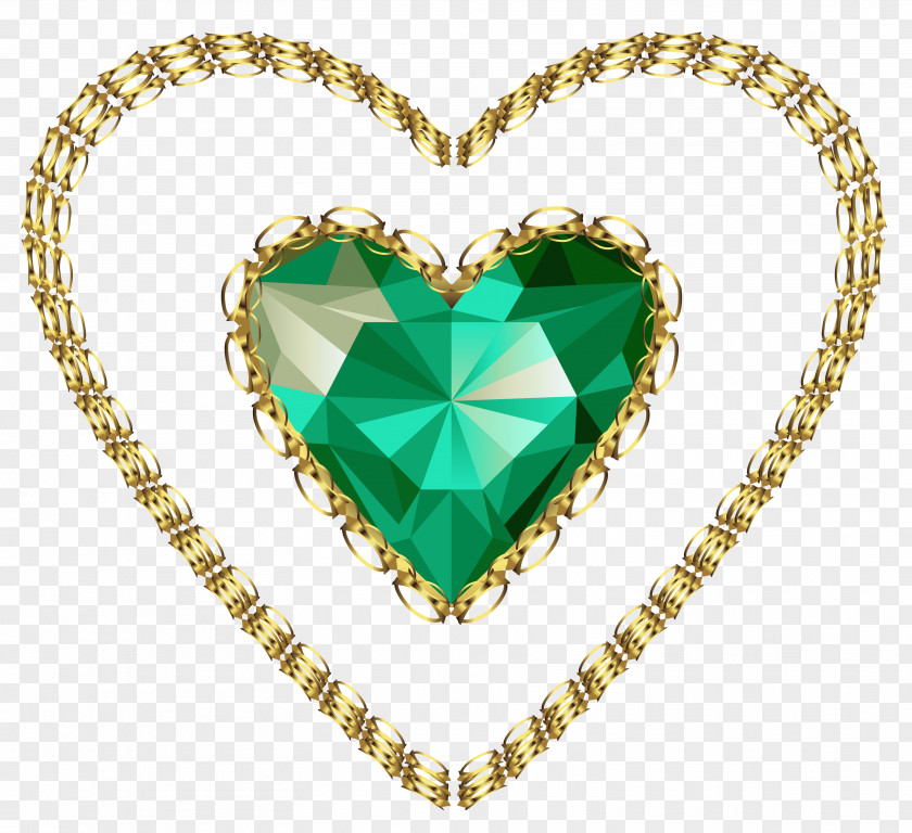 Emerald Heart Clipart Clip Art PNG