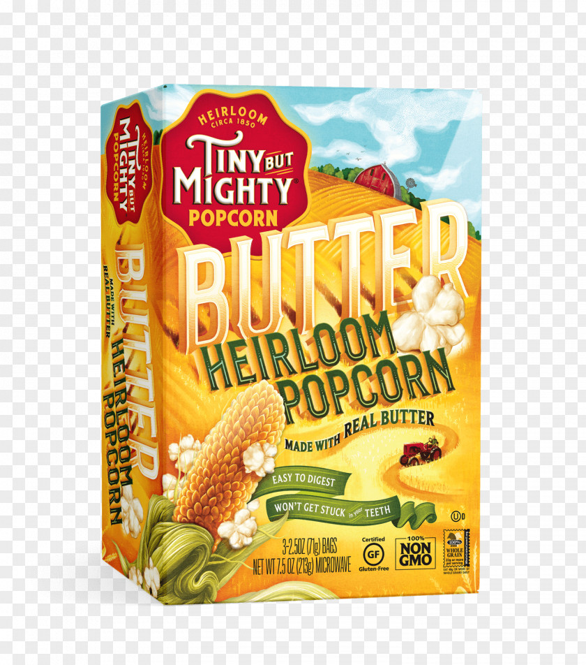 Kettle Corn Breakfast Cereal Tiny But Mighty Popcorn Junk Food Microwave PNG