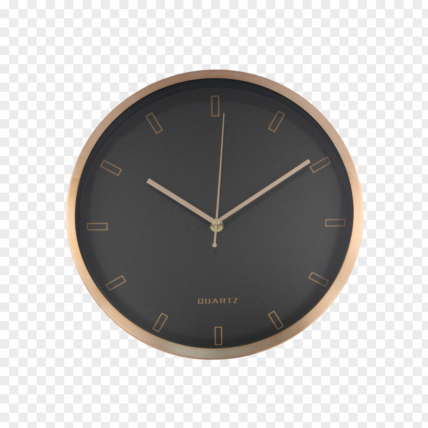Small Fresh Pattern Brown Clock PNG