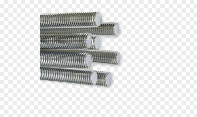 Threaded Rod Fastener Stainless Steel Threading PNG