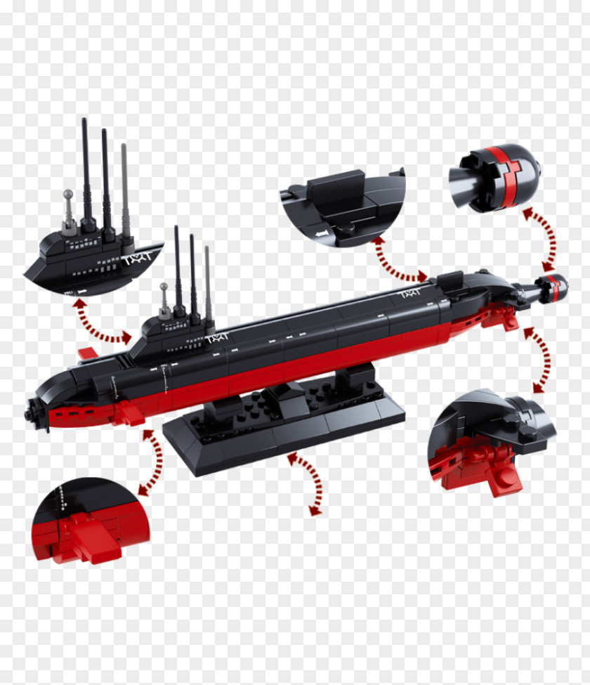 Toy Nuclear Submarine Block LEGO Type 094 PNG