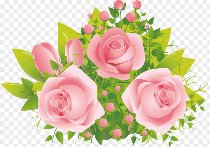 Bouquet Rose Pink Flower Download PNG