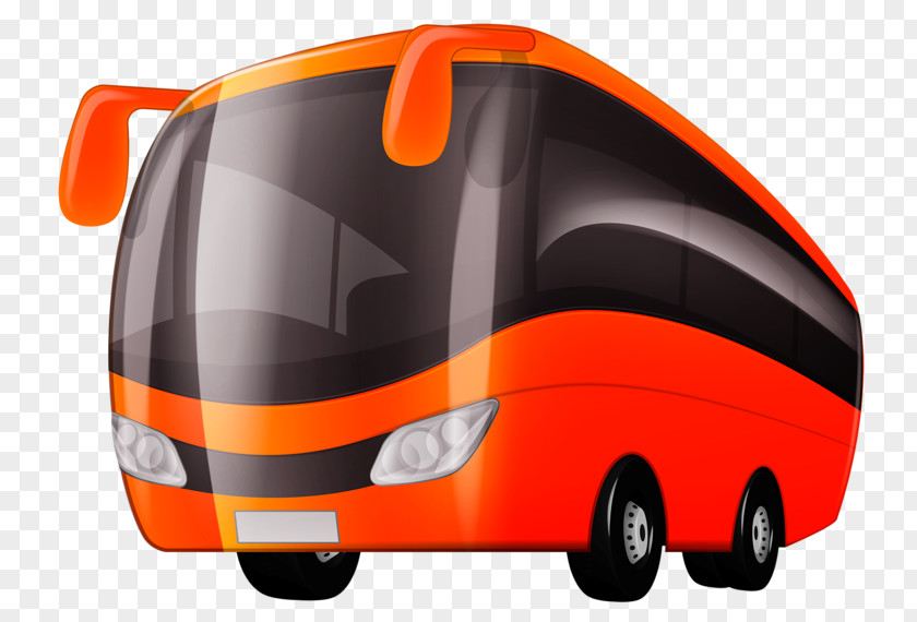 Cartoon Bus Software Icon PNG